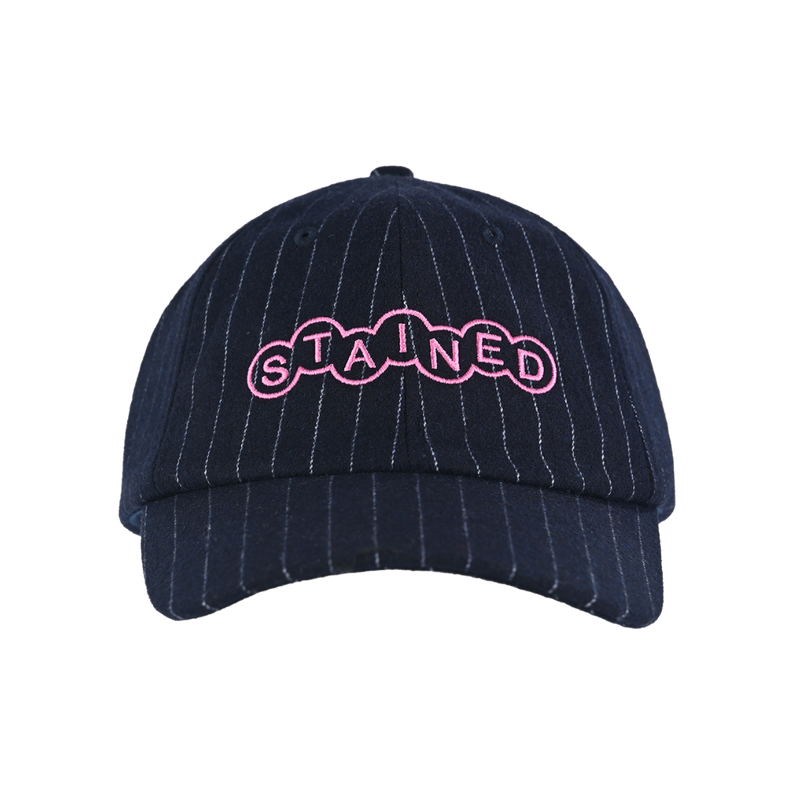 Navy Striped Cap