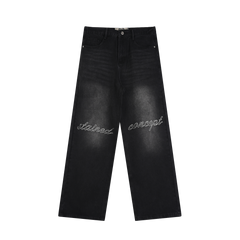 Frosted Black Denim