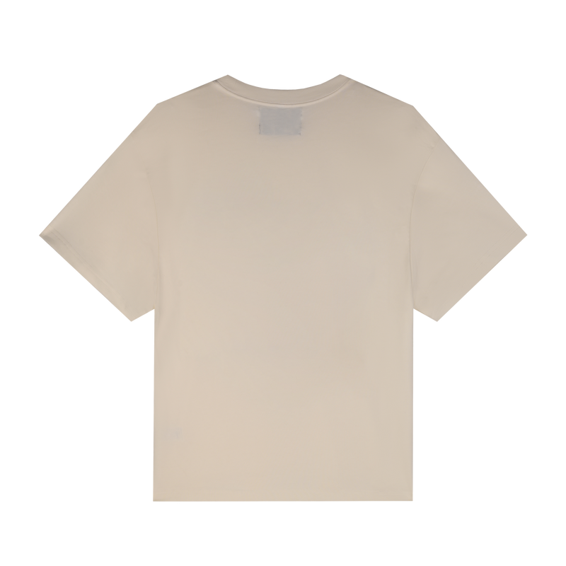 RED LOGO CREAM TSHIRT