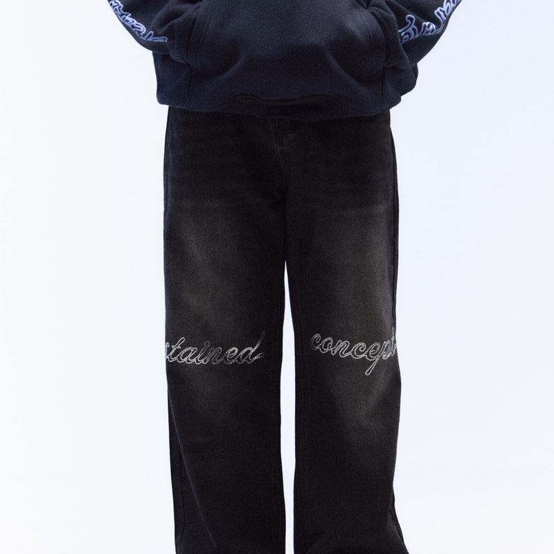 Frosted Black Denim