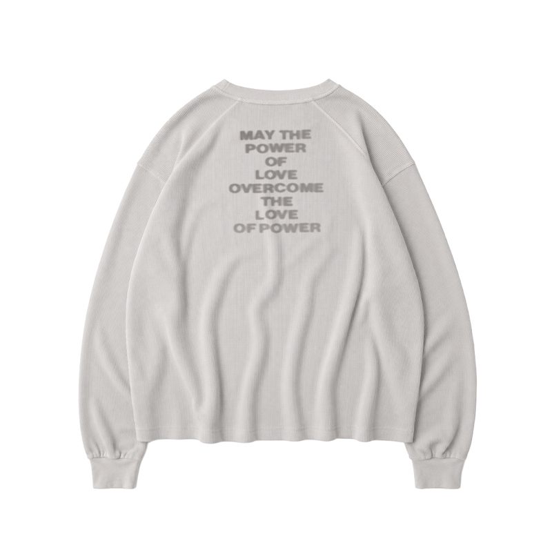 GRAY WAFFLE SWEATER