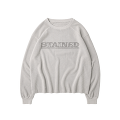 GRAY WAFFLE SWEATER